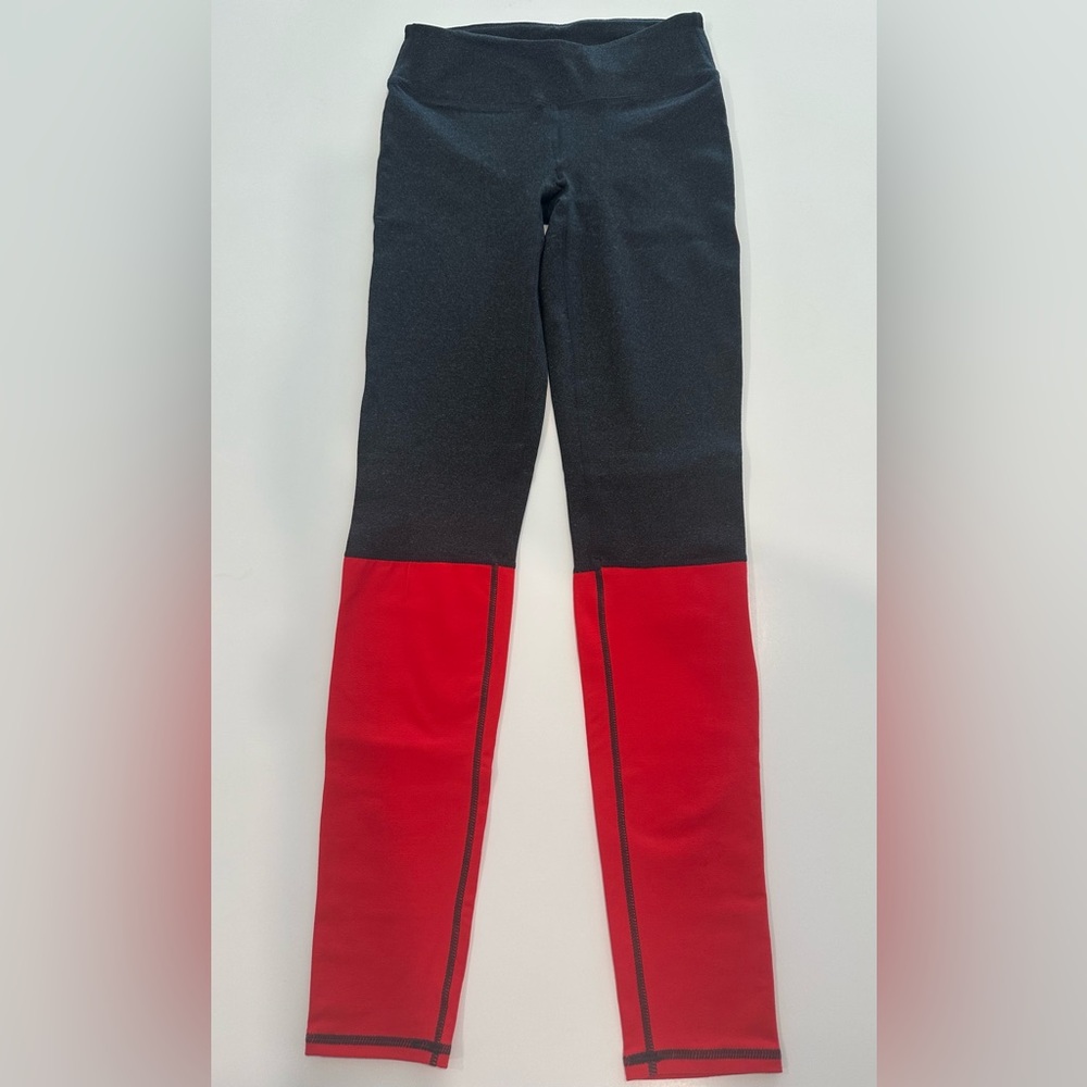 Never Worn Fabletics Color Block Leggings Gray & … - image 1